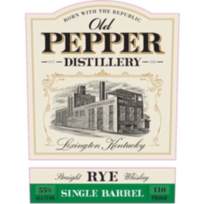 Old Pepper Distillery Single Barrel Straight Rye Whiskey