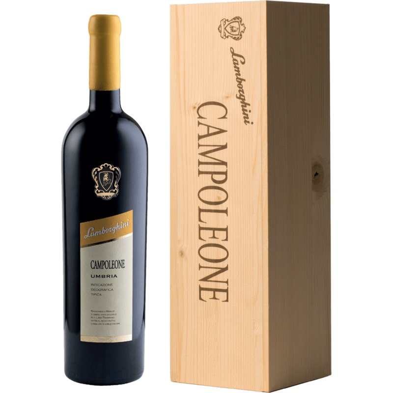 Lamborghini: Campoleone Umbria Rosso With Wooden Gift Box 1.5L