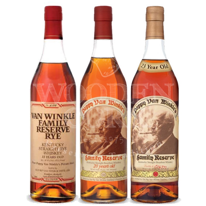 Pappy Van Winkle’s Family Reserve Rye & 20 Year & 23 Year Bundle