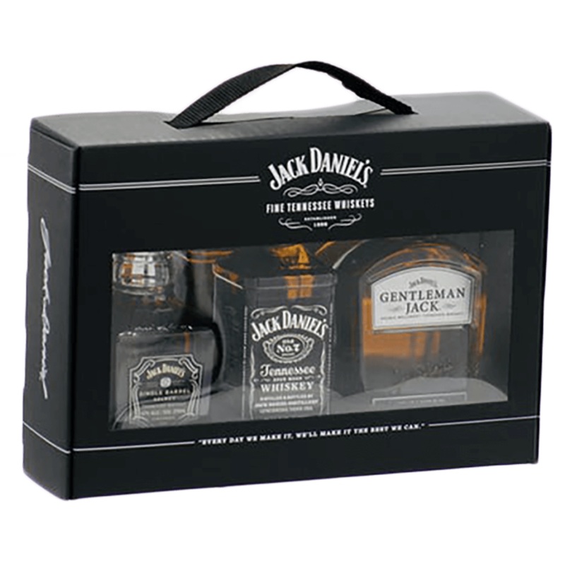 Jack Daniel’s 375ml 3 Bottle Set – Jack Daniel’s Gentleman Jack, Jack Daniel’s Old No. 7, Jack Daniel’s Single Barrel Select