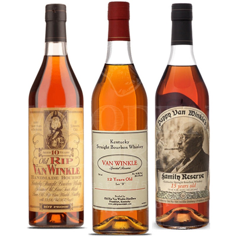 Pappy Van Winkle’s 10 Year & 12 Year Lot B & 15 Year Bundle