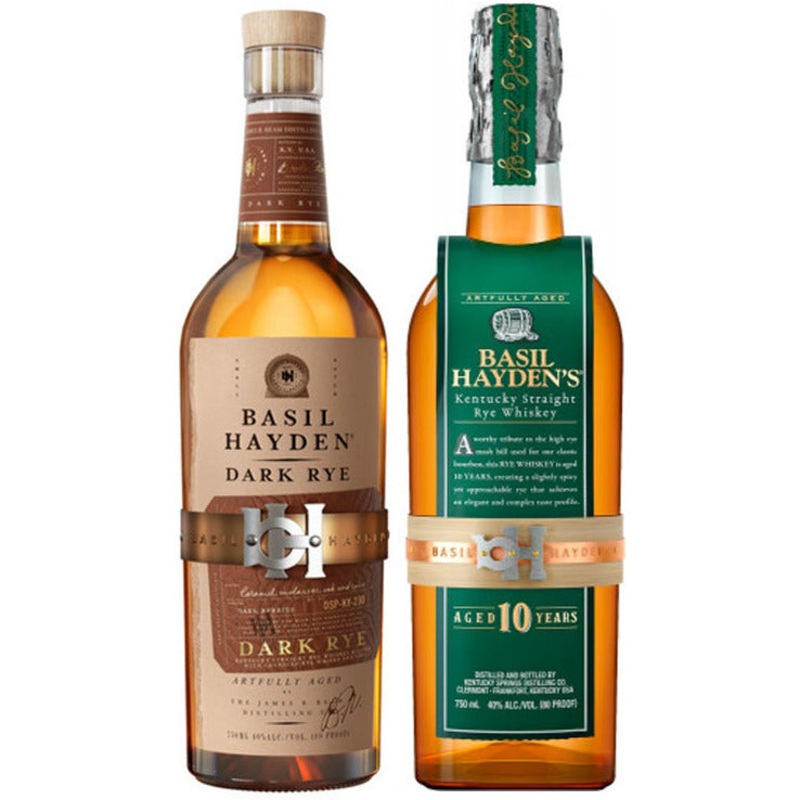Basil Hayden’s Dark Rye & 10 Year Rye Bundle