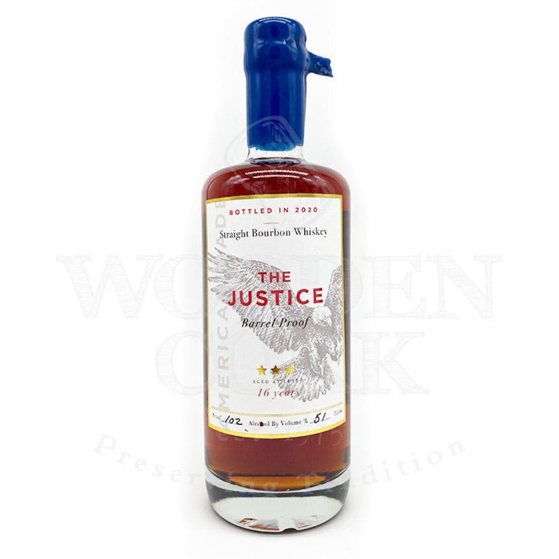 The Justice Barrel Proof 16 Year Bourbon