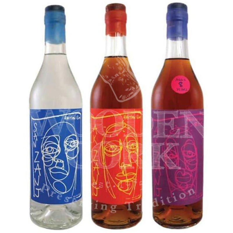 San Zanj White Rum & Ak Zanj Dark Rum & Ak Zanj 8 Year Rum Bundle