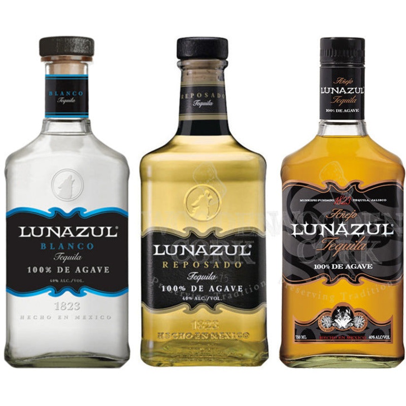 Lunazul Tequila Blanco, Reposado & Anejo Bundle