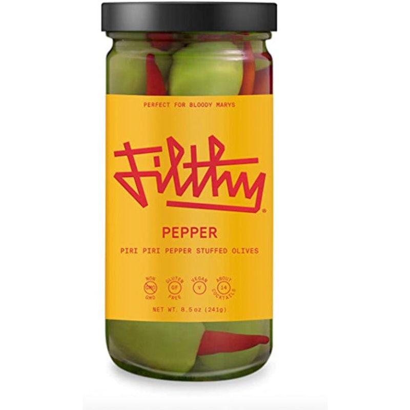 Filthy Pepper Olives 8oz