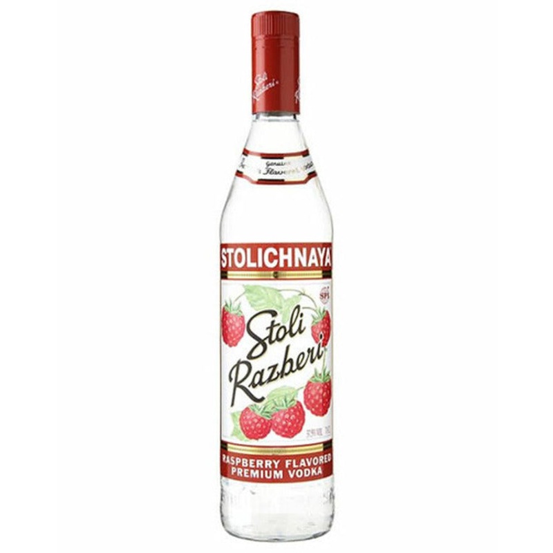 Stolichnaya Razberi Flavored Russian Vodka 75 Proof