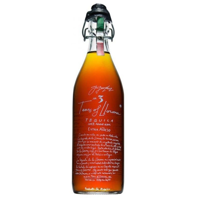 Tears of Llorona No. 3 Extra Aejo Tequila – Signed by German Gonzalez