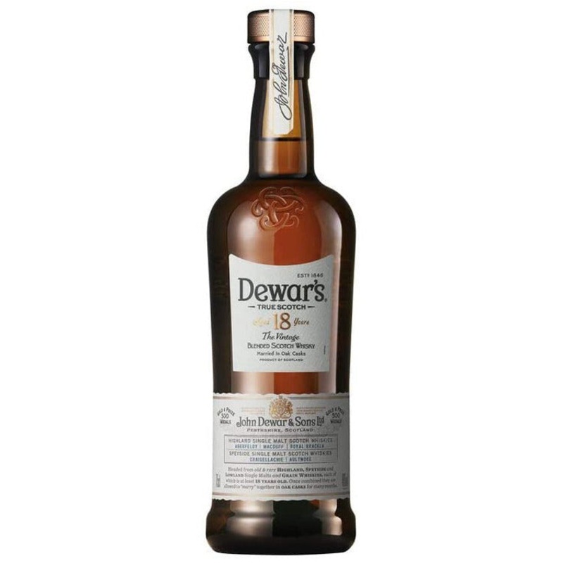 Dewar’s Blended Scotch The Vintage 18 Yr