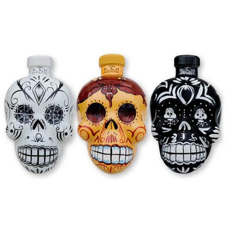 KAH Tequila Skull Bottle Collection