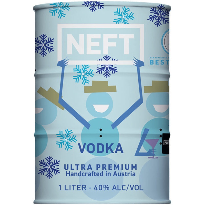 NEFT Vodka Holiday Barrel 1L