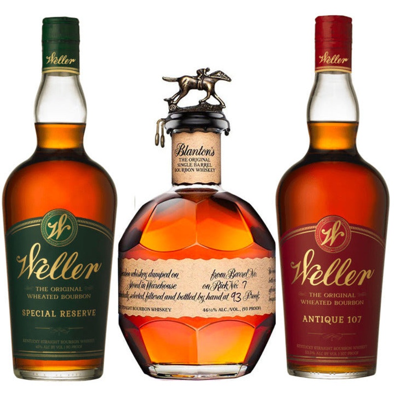 W.L. Weller Special Reserve & Blanton’s Bourbon & W.L. Weller Antique 107 Bundle