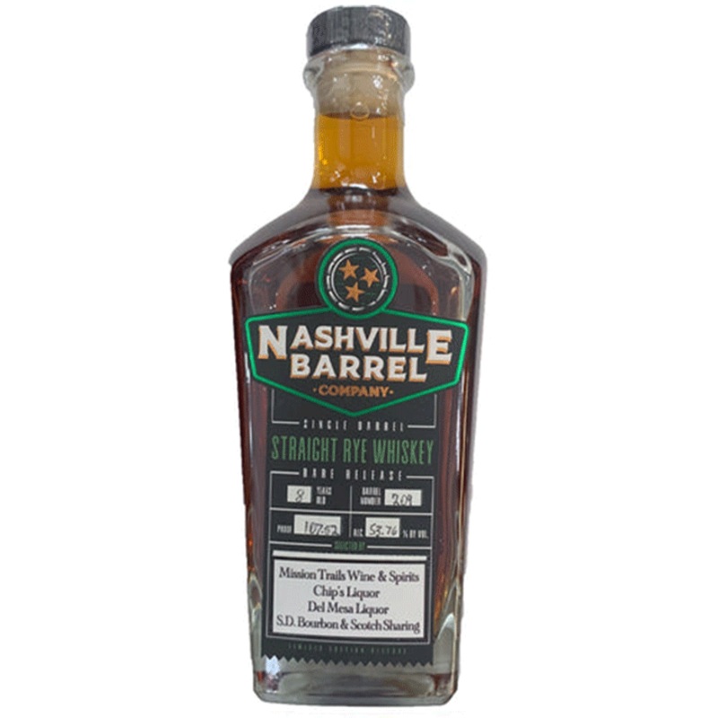 Nashville Barrel Company Single Barrel Rye Whiskey ‘Rye Burgundy’