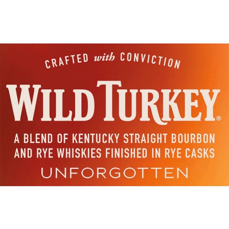 Wild Turkey Masters Keep Unforgotten Blend of Kentucky Straight Bourbon & Rye Finished in Rye Casks