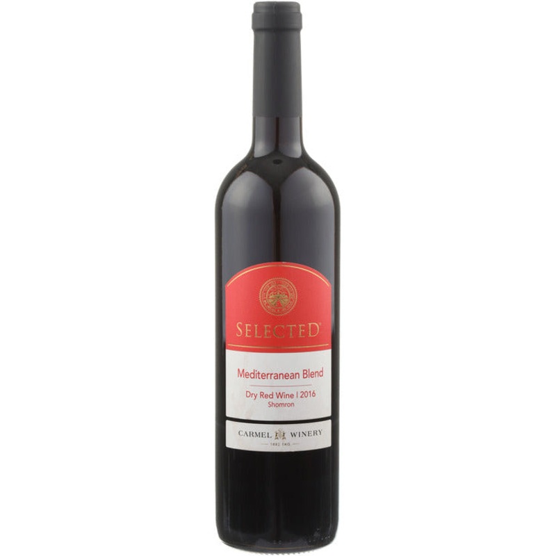 Carmel Winery Red Wine Mediterranean Blend Selected Shomron