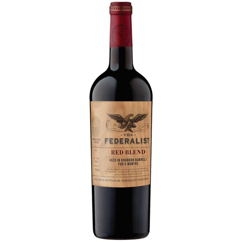 The Federalist Red Blend Aged In Bourbon Barrels Mendocino County