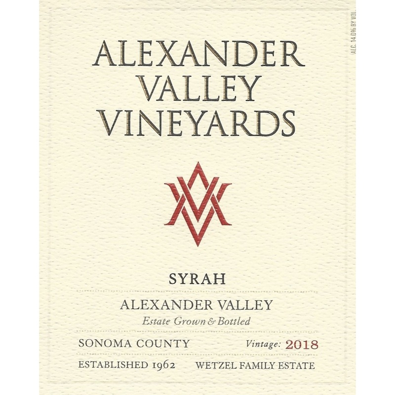 Alexander Valley Vineyards Estate Syrah 750ml