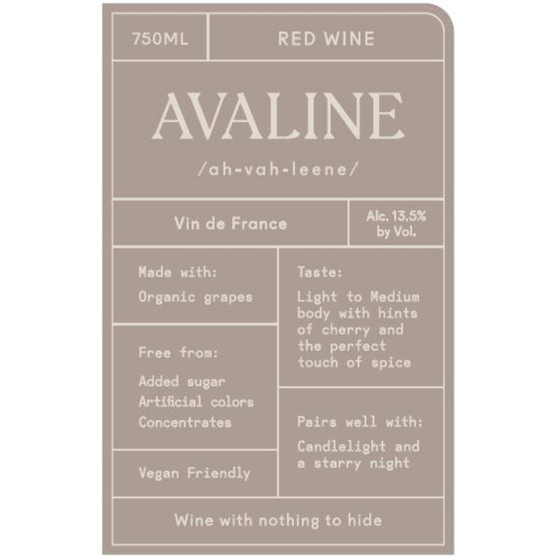 Avaline France Red Blend 750ml