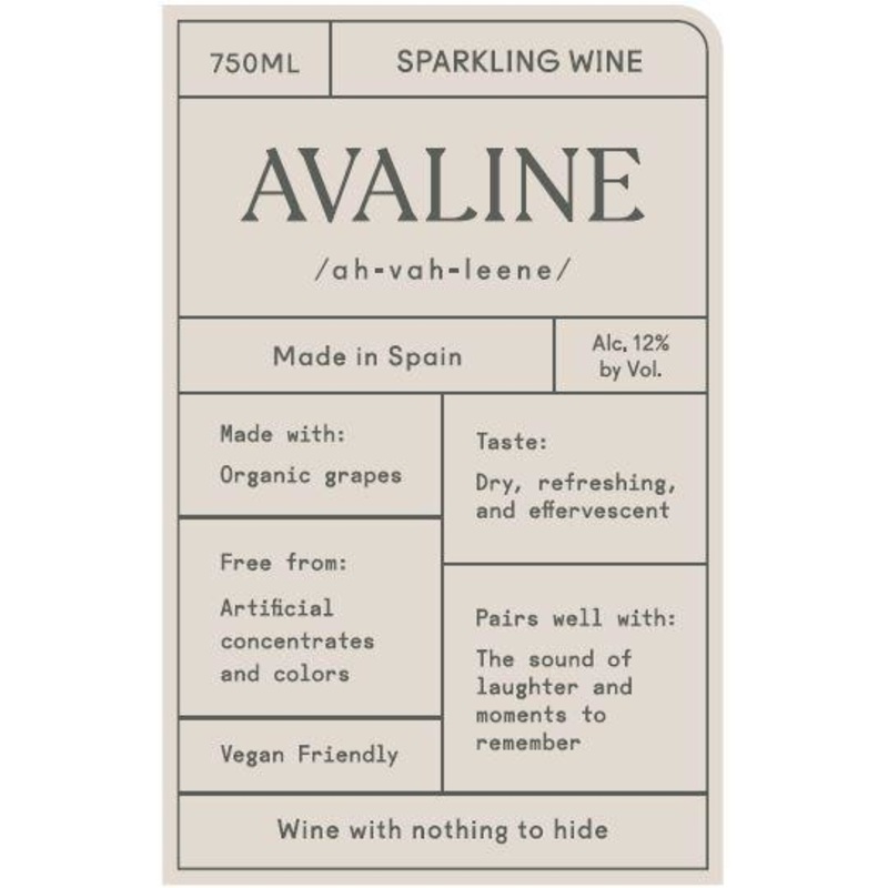 Avaline Spain Sparkling 750ml