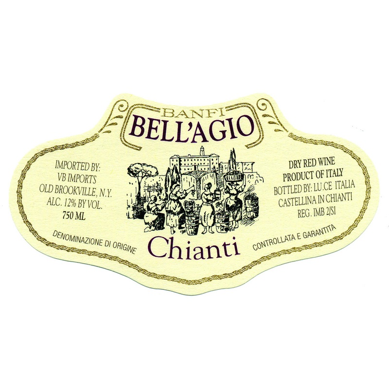 Bell’Agio Chianti DOCG Sangiovese 750ml Straw Basket