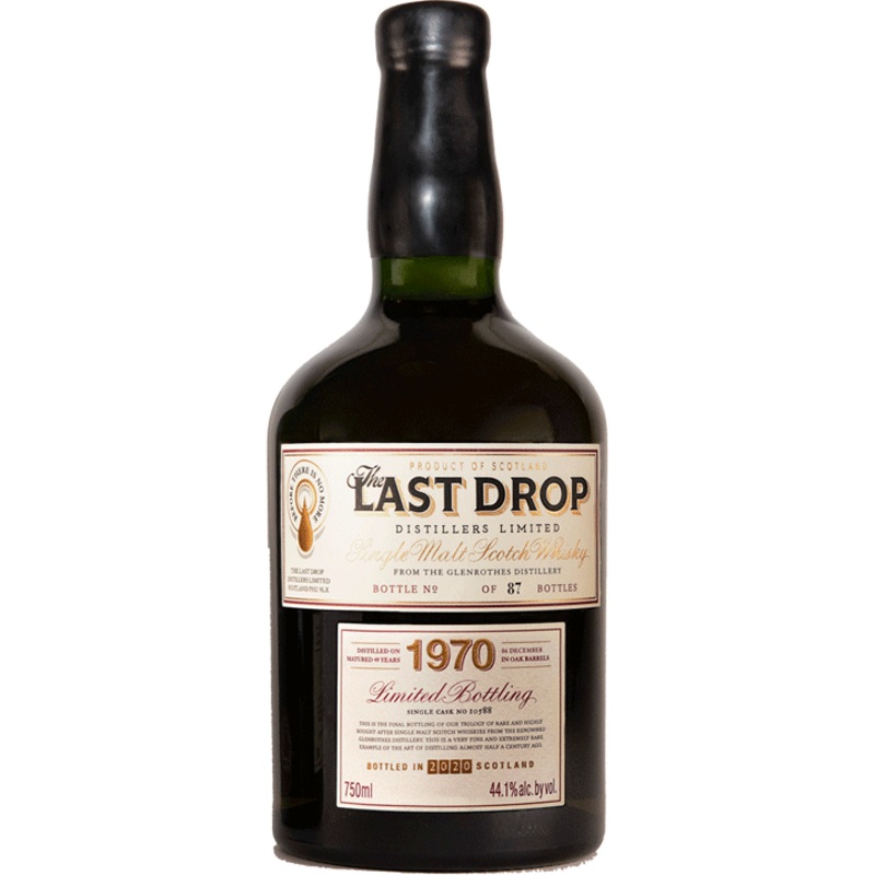 The Last Drop Distillers Limited Bottling 1970 Glenrothes Cask #10586 Single Malt Scotch Whisky