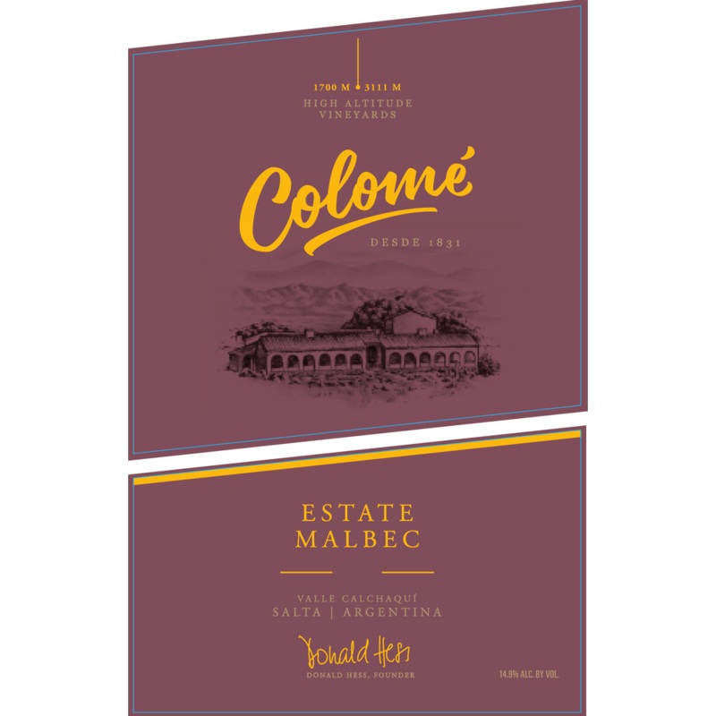 Bodega Colome Cafayate Calchaqui Valley Estate Malbec 750ml