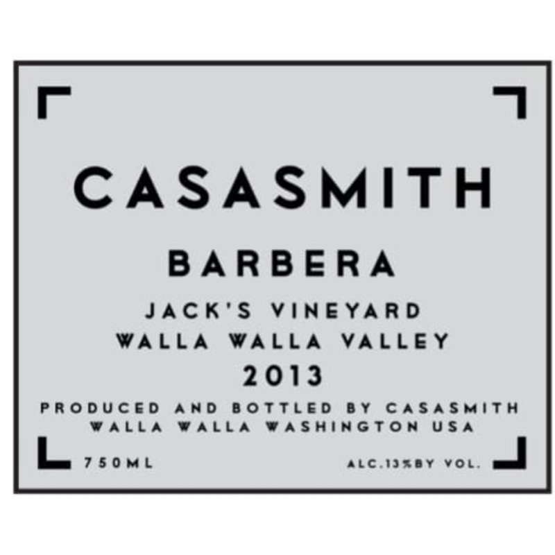Casa Smith Walla Walla Valley Jack’s Vineyard Barbera 750ml