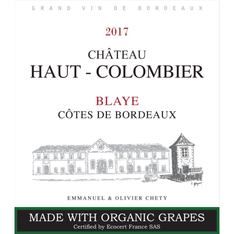 Chateau Haut Colombier Cotes De Bordeaux Blaye AOC Red Bordeaux Blend 750ml