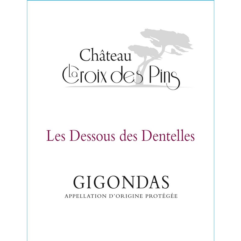 Chateau La Croix des Pins Les Dessous des Dentelles Gigondas Rouge 750ml