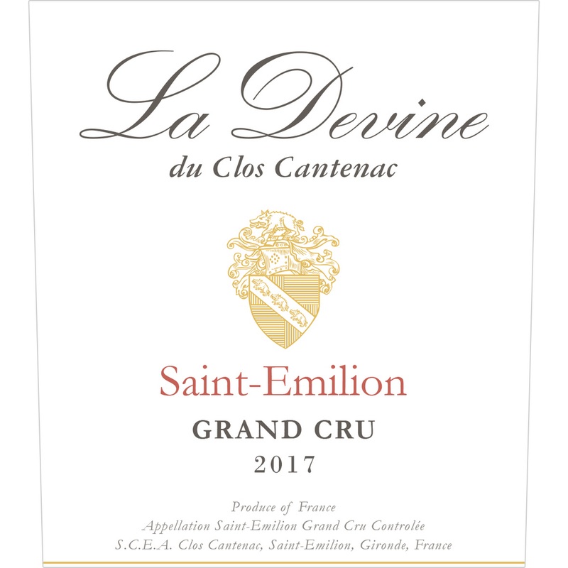 Clos Cantenac La Devine Saint Emilion Grand Cru Bordeaux Rouge 750ml