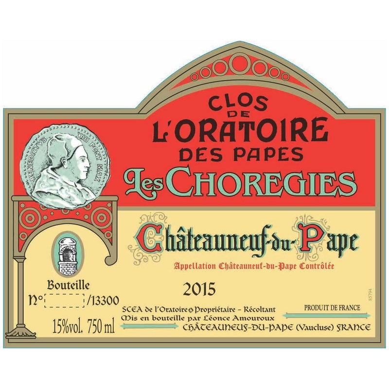 Clos De L’Oratoire Des Papes Chateauneuf-Du-Pape Les Choregies Red Rhone Blend 750ml