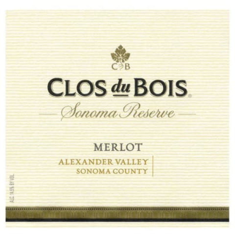 Clos Du Bois Reserve Alexander Valley Merlot 750ml