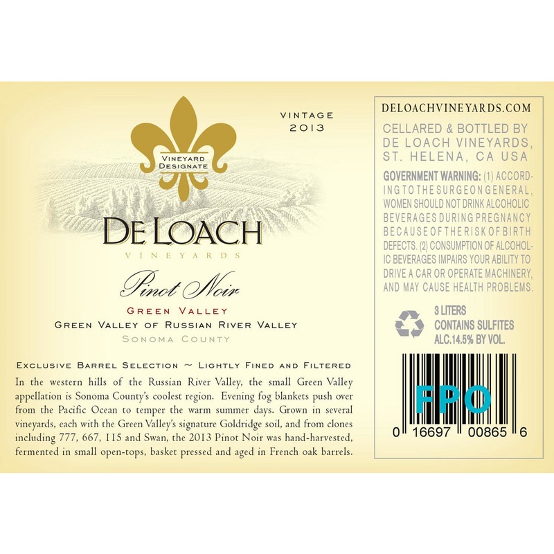 DeLoach Green Valley Pinot Noir 750ml