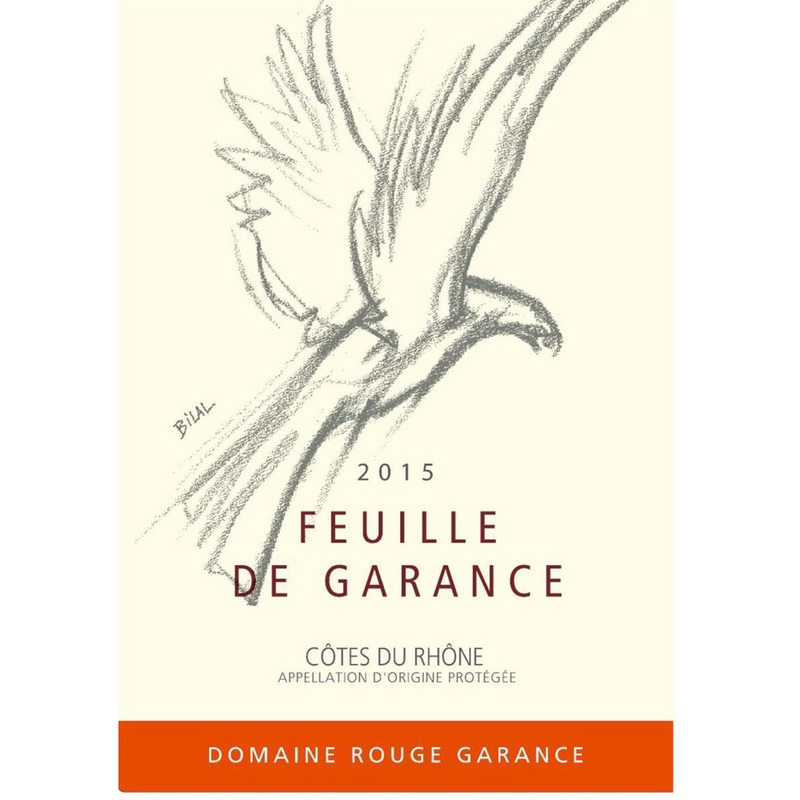 Domaine Rouge Garance Feuille de Garance Cotes du Rhone 750ml