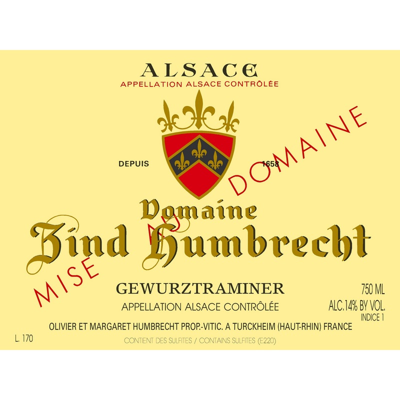 Domaine Zind-Humbrecht Alsace Gewurztraminer 750ml
