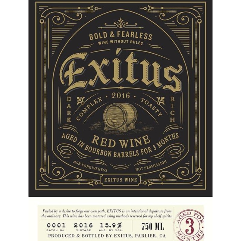Exitus Bourbon Barrel California Red Blend 750ml