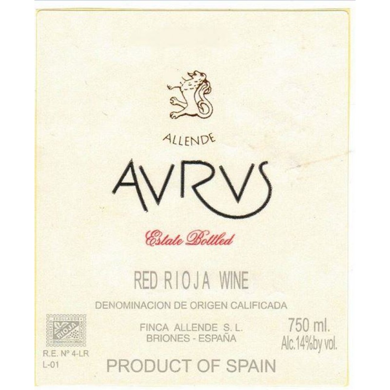 Finca Allende Aurus Rioja Tempranillo 750ml
