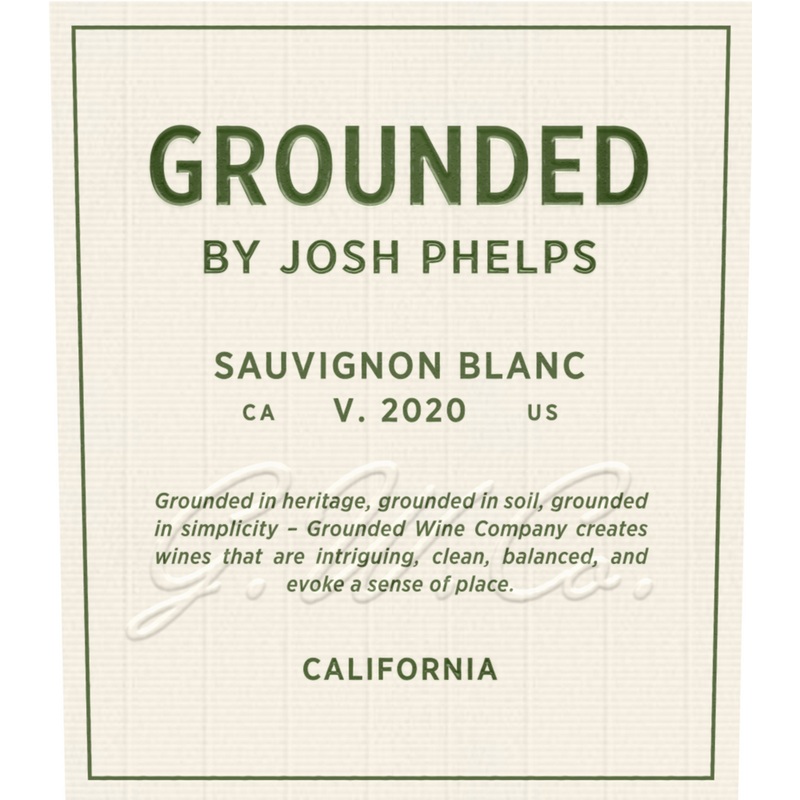 Grounded by Josh Phelps California Sauvignon Blanc 750ml