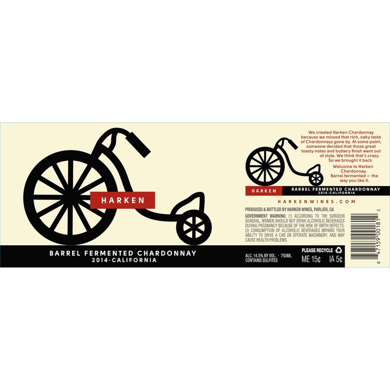 Harken California Chardonnay 750ml