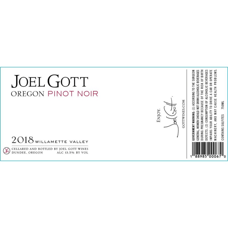 Joel Gott Willamette Valley Pinot Noir 750ml