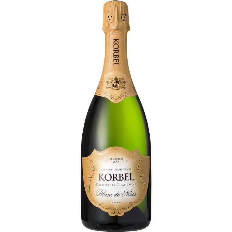 Korbel Sparkling California Blanc De Noir Champagne 750ml