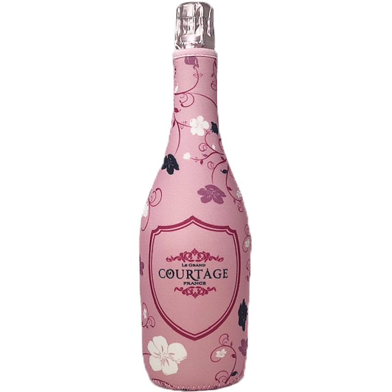 Le Grand Courtage Rose 750ml Neoprene Sleeve