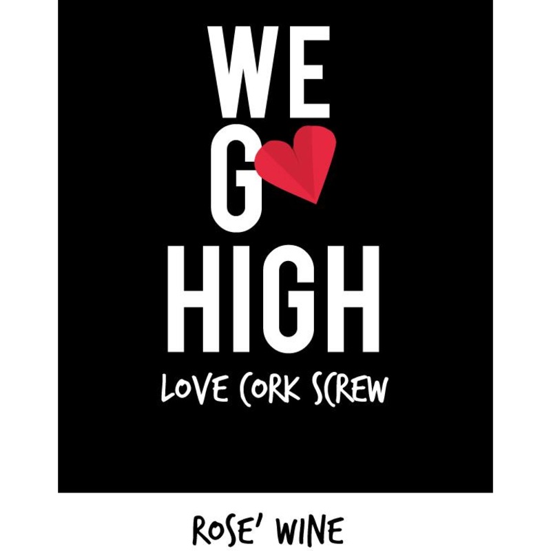 Love Cork Screw We Go High Rose 750ml