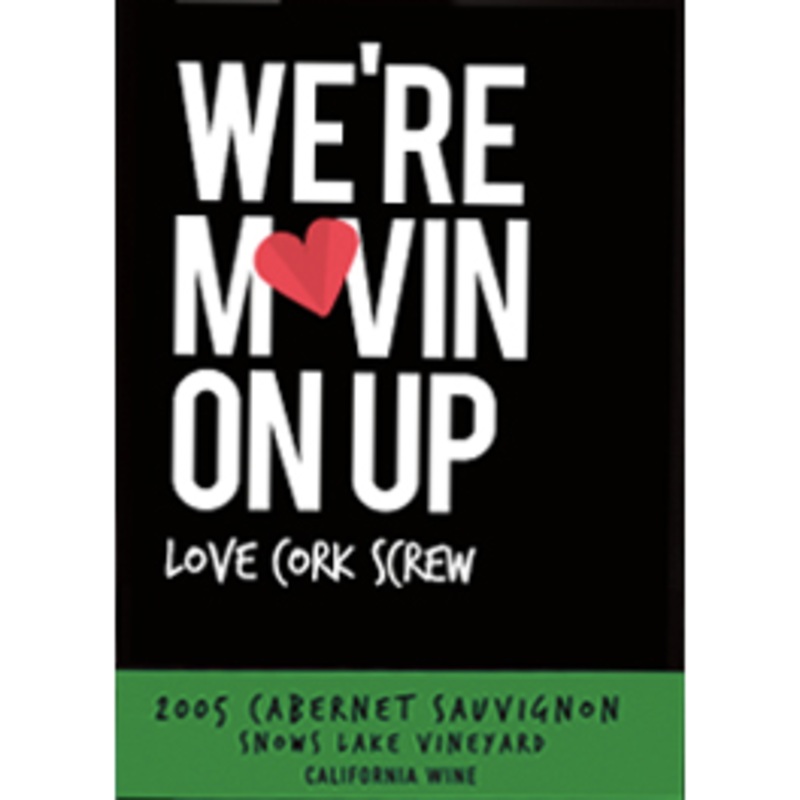 Love Cork Screw We’re Movin’ On Up Cabernet Sauvignon 750ml