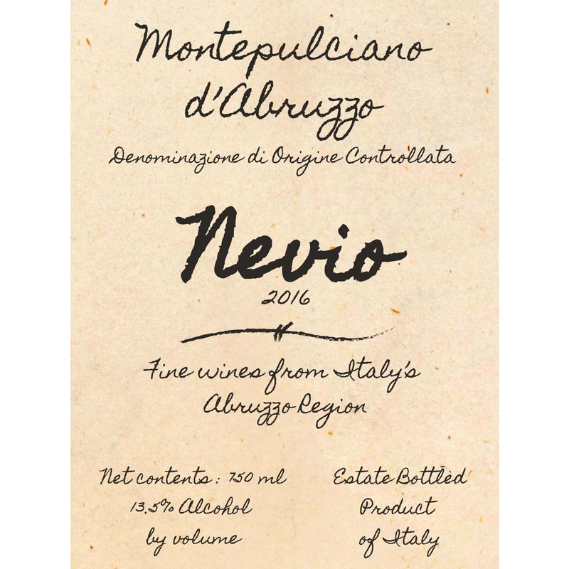 Nevio Montepulciano D’Abruzzo DOC Montepulciano 750ml