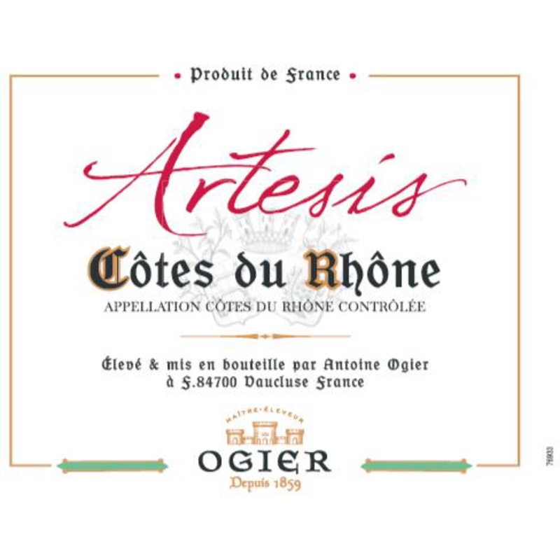 Ogier Artesis Cote Du Rhone Blanc White Blend 750ml