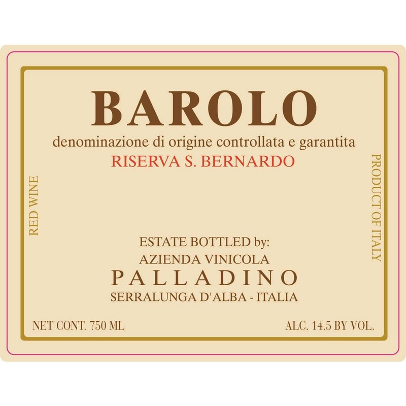 Palladino Barolo Riserva San Bernardo Nebbiolo 750ml