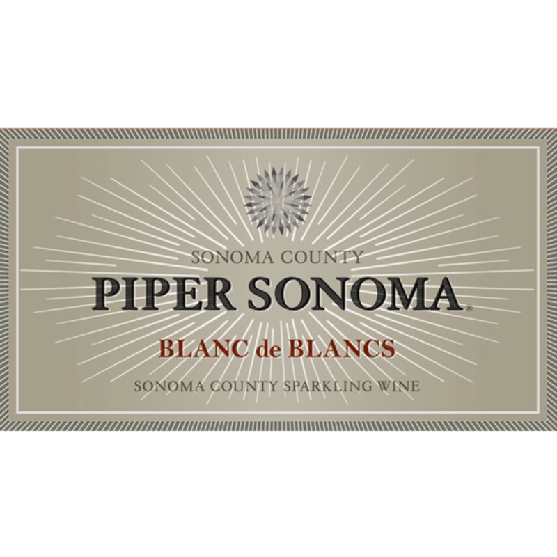 Piper Sonoma Sonoma County Blanc De Blancs Sparkling Blend 750ml New Label