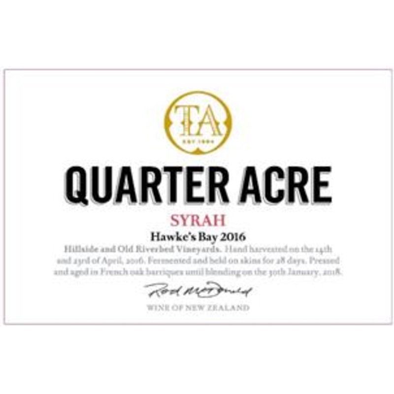 Quarter Acre Hawke’s Bay Syrah 750ml