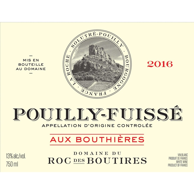 Roc Des Boutires Aux Bouthieres Pouilly-Fuisse Chardonnay 750ml